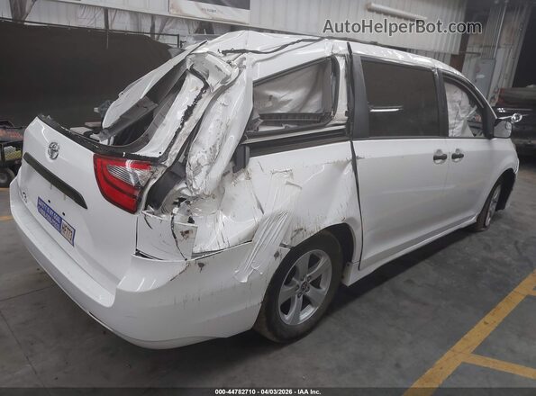 5TDZZ3DCXLS074076 2020 TOYOTA SIENNA Белый Задняя правая четверть