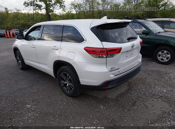 5TDZZRFH3JS258011 2018 TOYOTA LE White უკანა მარცხენა