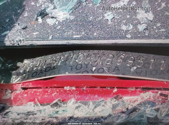 5TFAY5F10KX869511 2019 TOYOTA TUNDRA Красный Вид подкапотного пространства