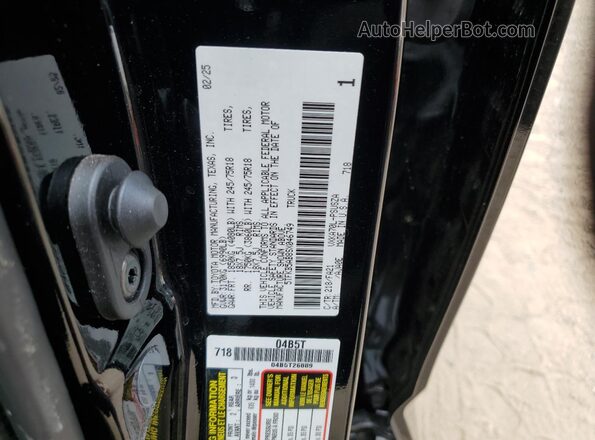 5TFKB5AB8SX046749 2025 TOYOTA TUNDRA Black VIN կոդի պիտակի տեսք