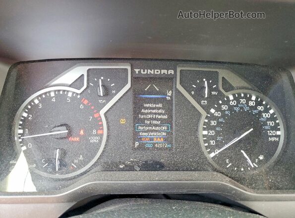 5TFKB5CD8PX001610 2023 TOYOTA TUNDRA White Widok zestawu wskaźników