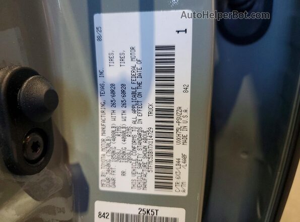 5TFMC5DBXTX114729 2026 TOYOTA TUNDRA Silver ძრავის განყოფილების ხედი