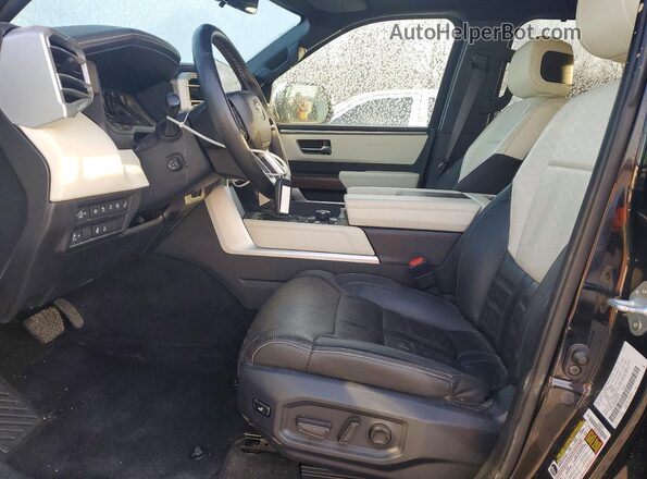 5TFVC5DB3NX006234 2022 TOYOTA TUNDRA Black წინა სალონის ხედი