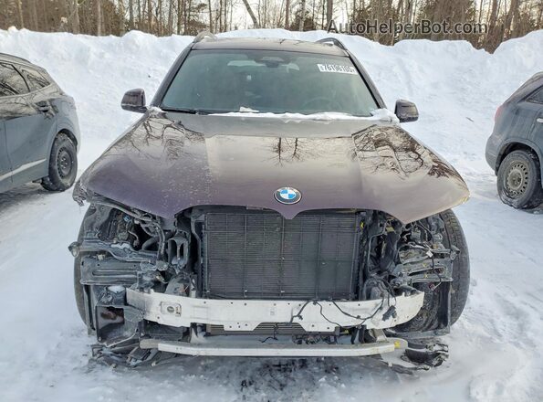 5UX23EM06P9R80586 2023 BMW X7 Maroon წინა ხედი