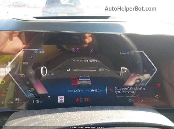 5UX23EM07S9W44955 2025 BMW X7 White Вид задніх сидінь