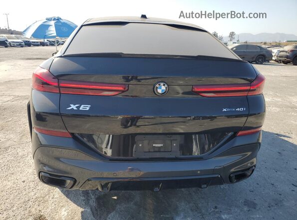 5UX33EX01R9S62253 2024 BMW X6 Black Հետևի տեսք