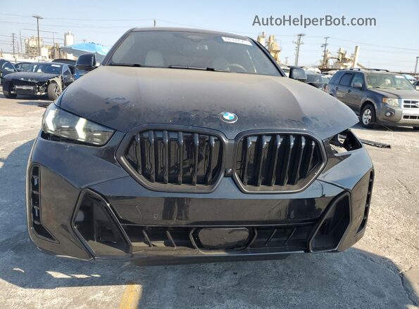 5UX33EX01R9S62253 2024 BMW X6 Black Դիմացի տեսք
