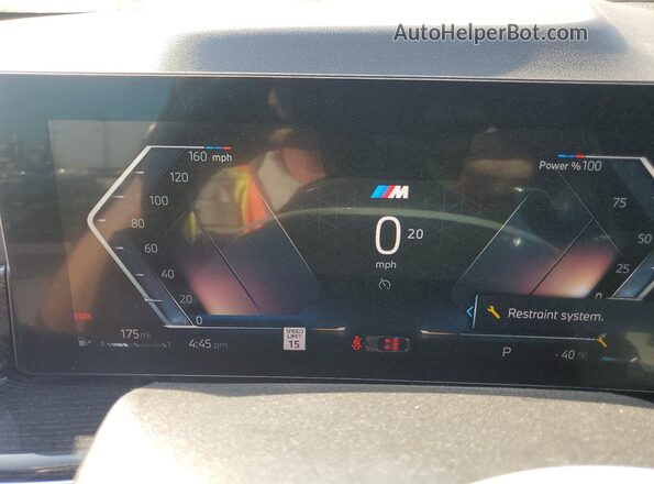 5UX33EX01R9S62253 2024 BMW X6 Black Սարքավորումների վահանակի տեսք