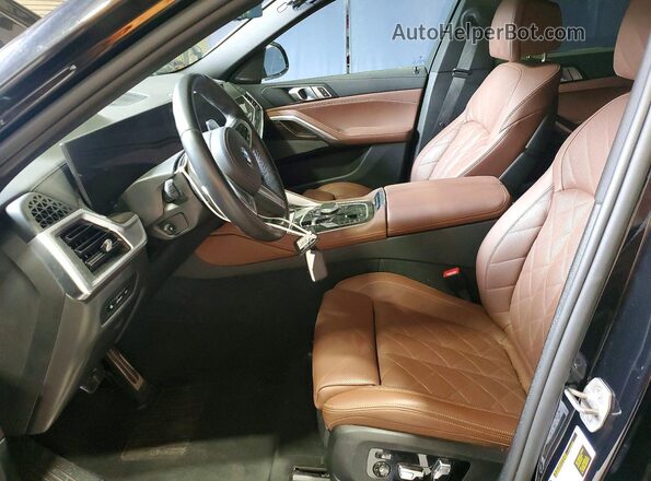 5UX33EX01S9Z23737 2025 BMW X6 Black Vista interior delantera