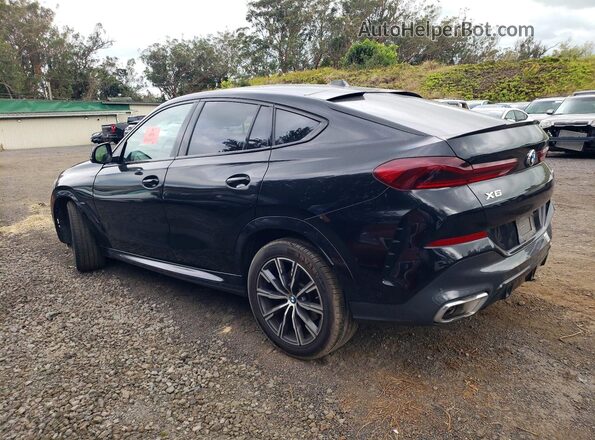 5UX33EX02S9X29007 2025 BMW X6 Black უკანა მარცხენა