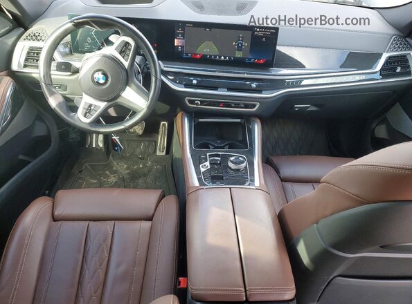 5UX33EX08R9T65475 2024 BMW X6 Black წინა პანელის ხედი