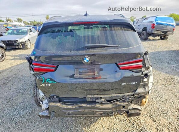 5UX43DP00P9P00630 2023 BMW X3 Black უკანა ხედი