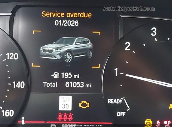 5UX43DP02N9J51185 2022 BMW X3 Black 