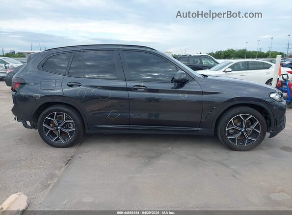 5UX43DP02N9J51185 2022 BMW X3 Black სალონის 360-გრადუსიანი ხედი
