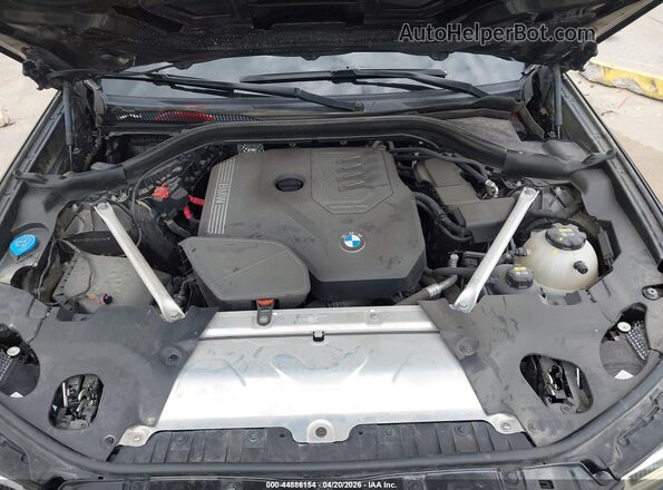 5UX43DP02N9J51185 2022 BMW X3 Black უკანა ხედი