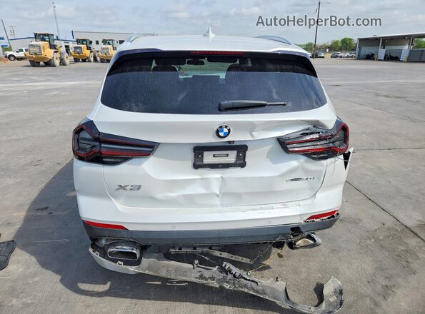 5UX43DP02N9K26029 2022 BMW X3 White Вид ззаду