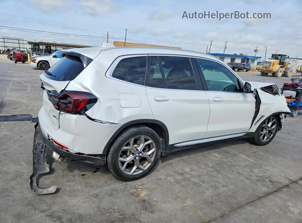 5UX43DP02N9K26029 2022 BMW X3 White Задня права чверть