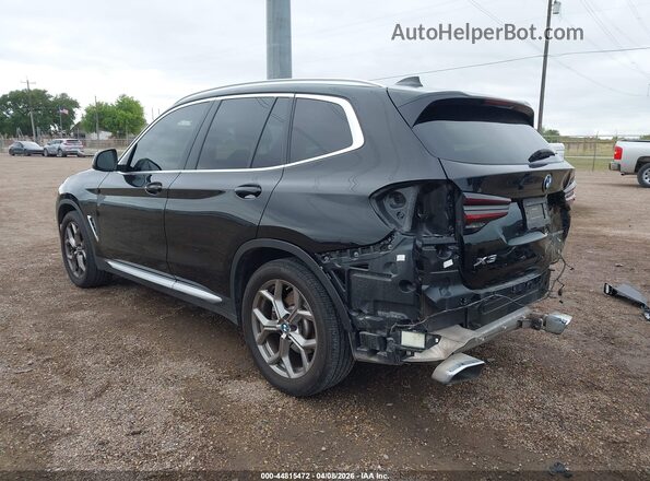 5UX43DP06N9N05841 2022 BMW X3 Черный Задняя левая четверть