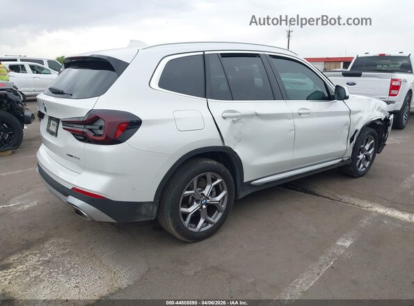 5UX43DP09P9S92189 2023 BMW X3 White Հետևի աջ