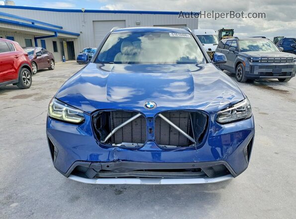 5UX43DP09R9U28811 2024 BMW X3 Blue Դիմացի տեսք