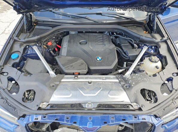 5UX43DP09R9U28811 2024 BMW X3 Blue Շարժիչի բաժամունքի տեսք