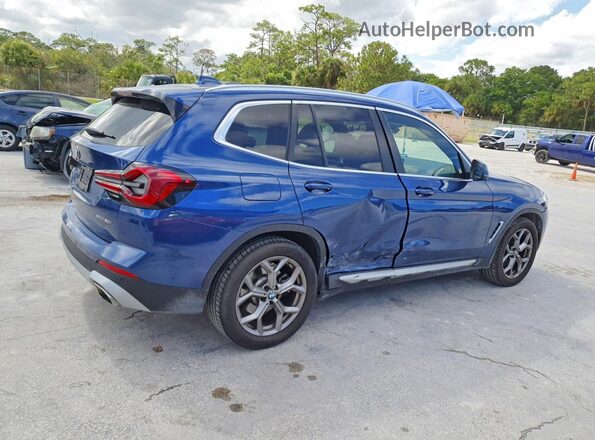 5UX43DP09R9U28811 2024 BMW X3 Blue Հետևի աջ