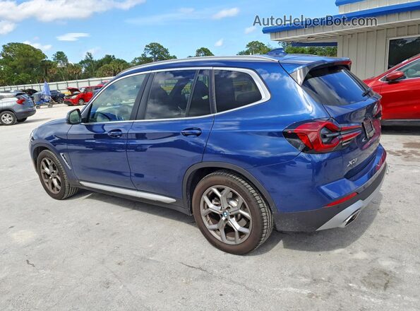 5UX43DP09R9U28811 2024 BMW X3 Blue Հետևի ձախ