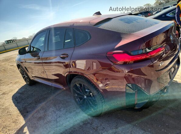 5UX43DT06P9P84586 2023 BMW X4 Burgundy Задня ліва чверть