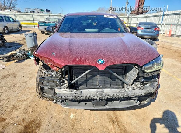 5UX43DT06P9P84586 2023 BMW X4 Burgundy Вид спереду