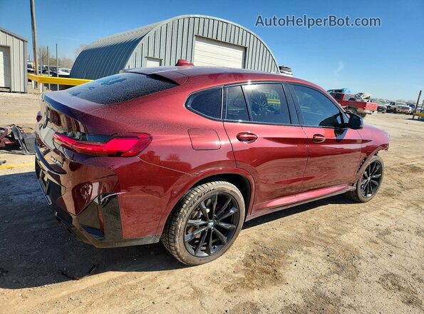5UX43DT06P9P84586 2023 BMW X4 Burgundy Задня права чверть