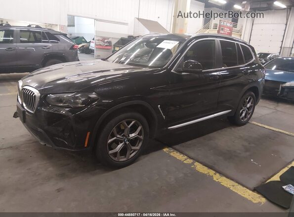 5UX53DP00N9M87387 2022 BMW X3 Black 