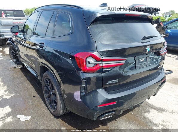 5UX53DP01P9N54694 2023 BMW X3 Black Հետևի ձախ