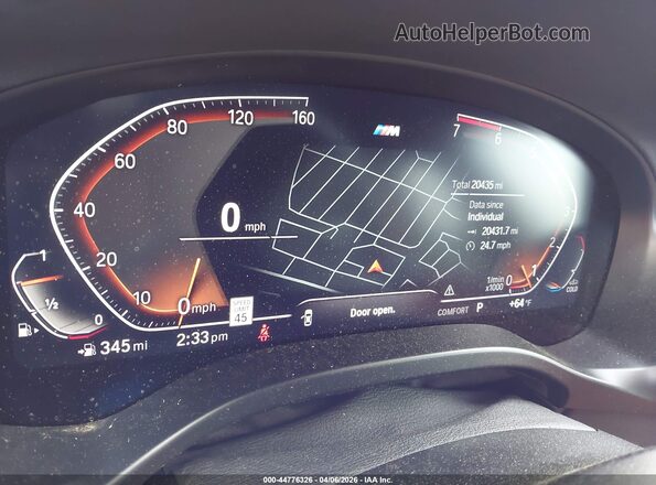 5UX53DP01P9N54694 2023 BMW X3 Black Հետևի նստատեղերի տեսք