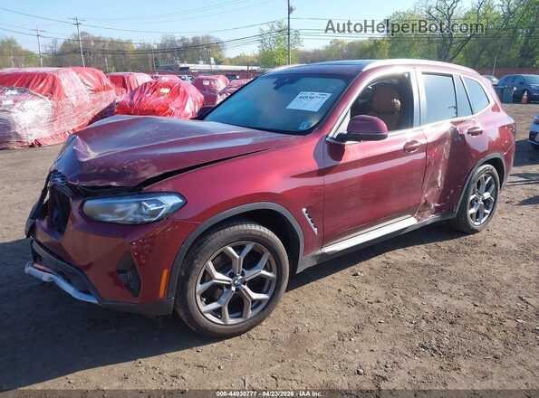 5UX53DP01R9W80735 2024 BMW X3 Red 