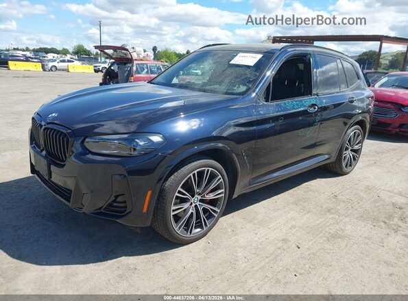 5UX53DP03N9K11947 2022 BMW X3 Dark Blue Front left