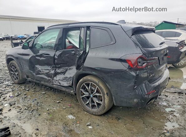5UX53DP04R9T79375 2024 BMW X3 Black Rear left