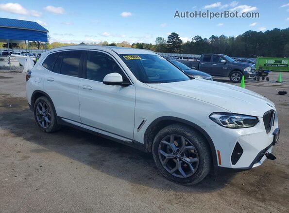 5UX53DP04R9U19762 2024 BMW X3 Белый Передняя правая четверть