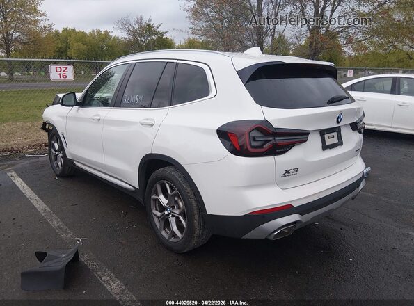 5UX53DP05N9K41550 2022 BMW X3 White Задня ліва чверть