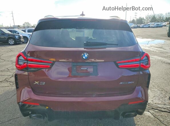 5UX53DP06P9S73927 2023 BMW X3 Maroon 