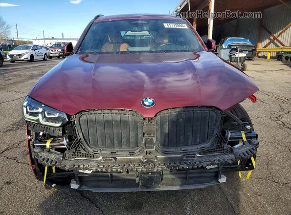 5UX53DP06P9S73927 2023 BMW X3 Maroon 