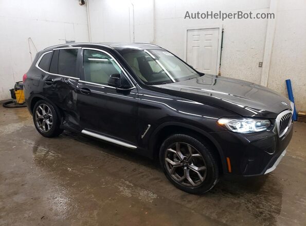 5UX53DP06R9W79516 2024 BMW X3 Black Delantero derecho