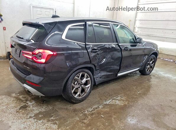 5UX53DP06R9W79516 2024 BMW X3 Black Trasero derecho