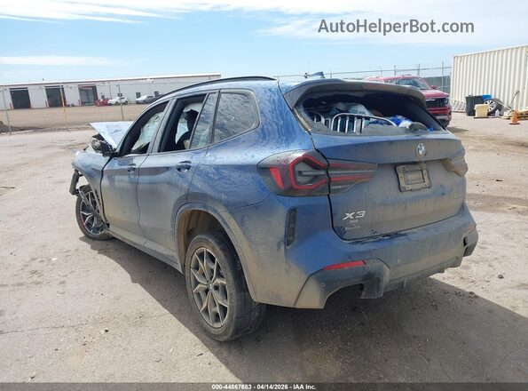 5UX53DP07N9N28548 2022 BMW X3 Blue Tył lewy