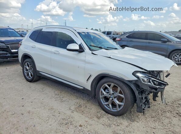 5UX53DP08R9W13386 2024 BMW X3 White წინა მარჯვენა