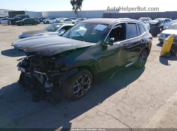 5UX53DP09N9J61524 2022 BMW X3 Black Przód lewy