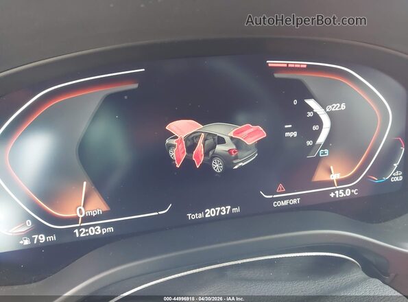 5UX53DP09R9V98218 2024 BMW X3 White Vista de los asientos traseros