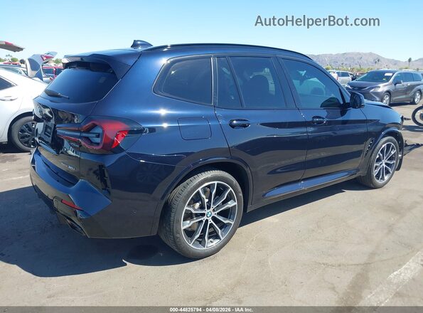5UX53DP09R9W40368 2024 BMW X3 Black უკანა მარჯვენა