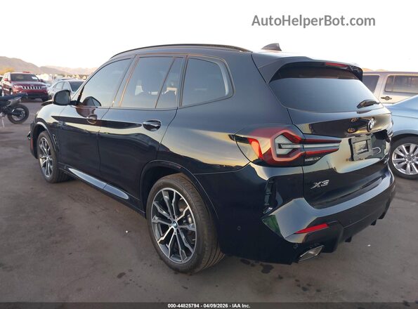 5UX53DP09R9W40368 2024 BMW X3 Black უკანა მარცხენა