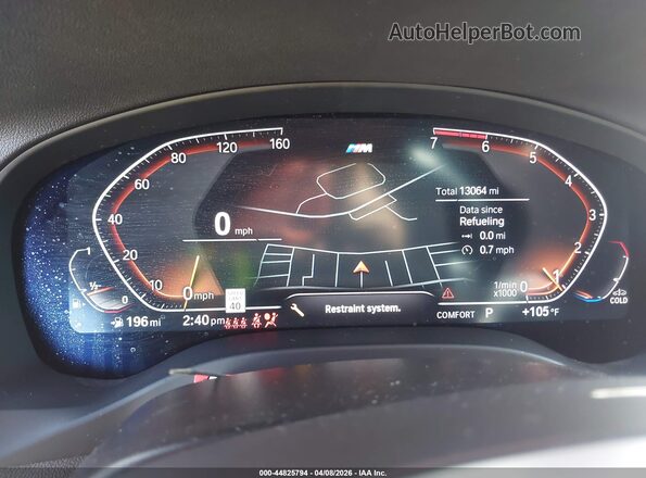 5UX53DP09R9W40368 2024 BMW X3 Black უკანა სავარძლების ხედი