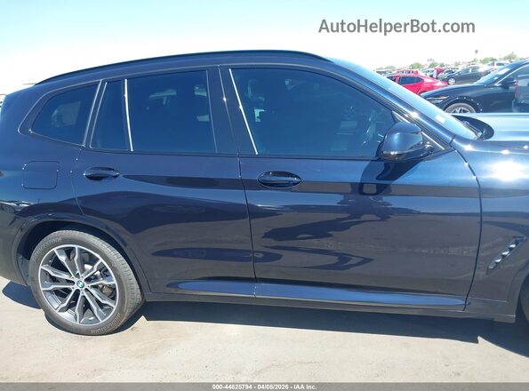 5UX53DP09R9W40368 2024 BMW X3 Black უკანა სალონის ხედი
